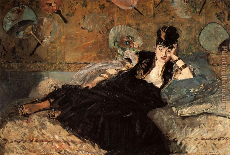 Woman with Fans painting - Edouard Manet Woman with Fans art painting